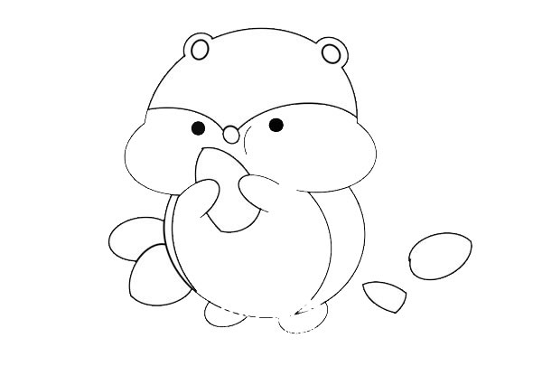 可爱仓鼠简笔画怎么画