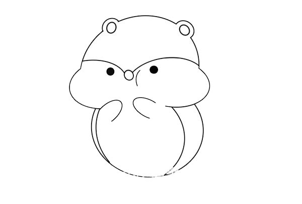 可爱仓鼠简笔画怎么画