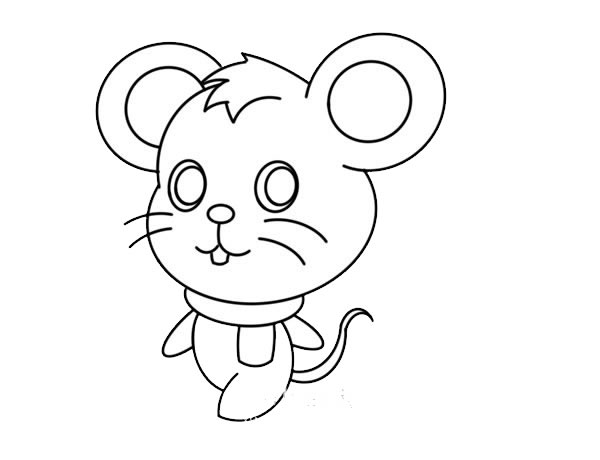 卡通老鼠简笔画的画法 卡通老鼠简笔画的画法