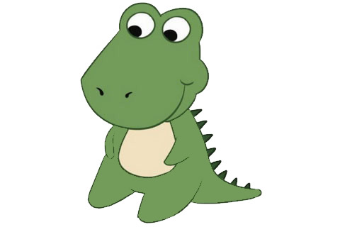 卡通鳄鱼简笔画的画法 卡通鳄鱼简笔画的画法