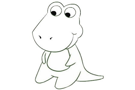 卡通鳄鱼简笔画的画法 卡通鳄鱼简笔画的画法