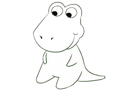 卡通鳄鱼简笔画的画法 卡通鳄鱼简笔画的画法