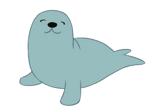 简单的海豹卡通画