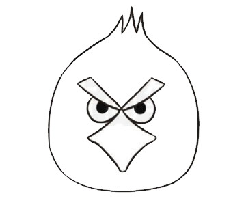 卡通老鹰简笔画步骤