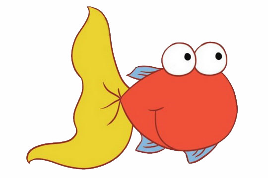 关于金鱼的卡通简笔画