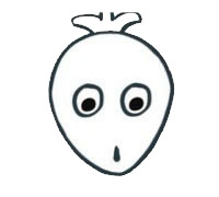 美丽漂亮的卡通孔雀简笔画