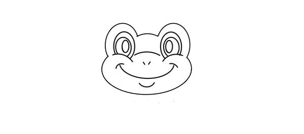 站在荷叶上的青蛙简笔画步骤