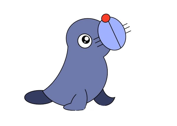 卡通海豹简笔画画法(海豹卡通画图片)