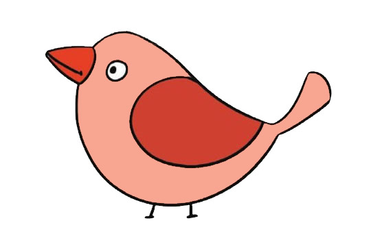 漂亮的小麻雀卡通简笔画(小麻雀 可爱)