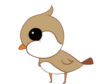 萌萌哒小麻雀卡通简笔画(萌萌哒小麻雀卡通头像)