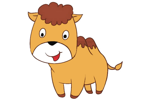 卡通骆驼简笔画步骤