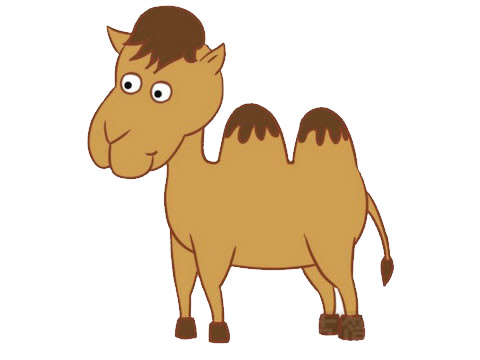 骆驼卡通简笔画(骆驼的卡通简笔画)