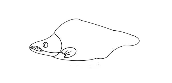 大马哈鱼简笔画画法