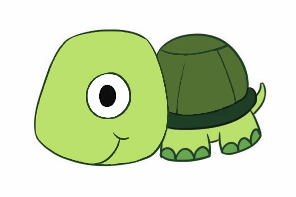 卡通乌龟简笔画画法