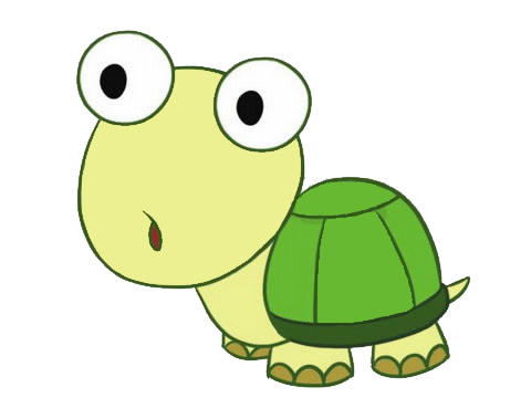 可爱的卡通乌龟简笔画(乌龟卡通画简笔画)