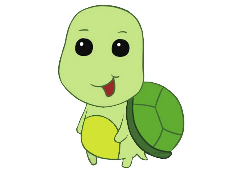 彩色的卡通乌龟简笔画(彩色的卡通乌龟简单又漂亮)