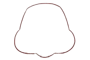 卡通松鼠简笔画画法