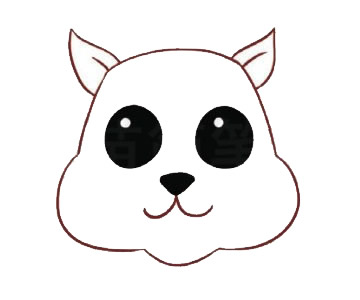 卡通松鼠简笔画画法