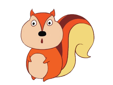 呆萌的松鼠卡通简笔画(呆萌的松鼠卡通简单画法)