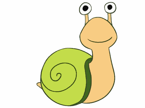 关于蜗牛的卡通简笔画(蜗牛的卡通图片)