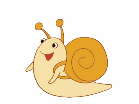 黄色蜗牛卡通简笔画(黄色蜗牛卡通简笔画)