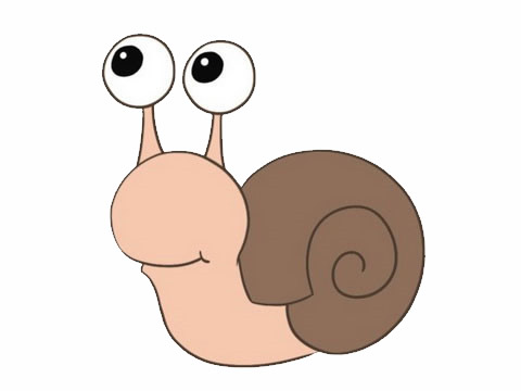 萌萌哒蜗牛卡通简笔画(萌萌哒蜗牛卡通简单画法)