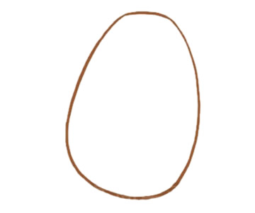 漂亮的卡通长颈鹿简笔画