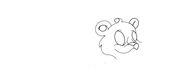 可爱金钱豹简笔画步骤