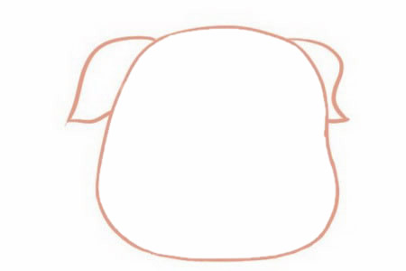 卡通小猪简笔画的画法