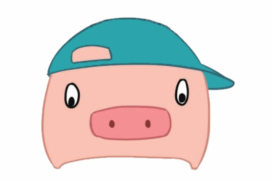 关于猪头的卡通简笔画