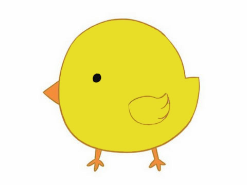 简单可爱的卡通小鸡(简单可爱的卡通小图画)