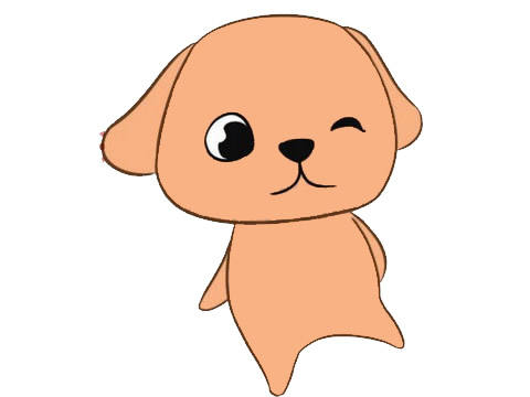 可爱的卡通小狗简笔画(可爱的卡通小狗动物简笔画大全)