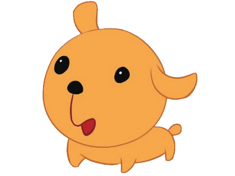 萌萌哒小狗卡通简笔画(呆萌可爱小狗卡通)