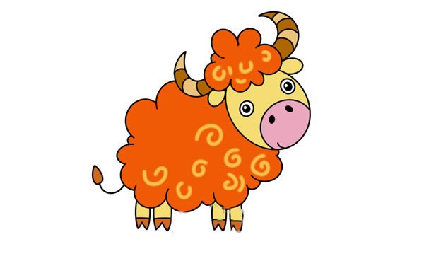 卡通牛的简笔画步骤(卡通牛的简笔画过程)