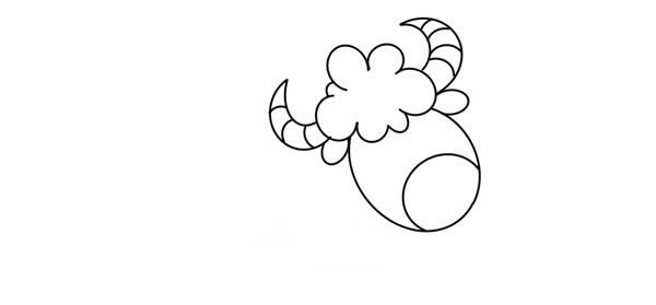 卡通牛的简笔画步骤