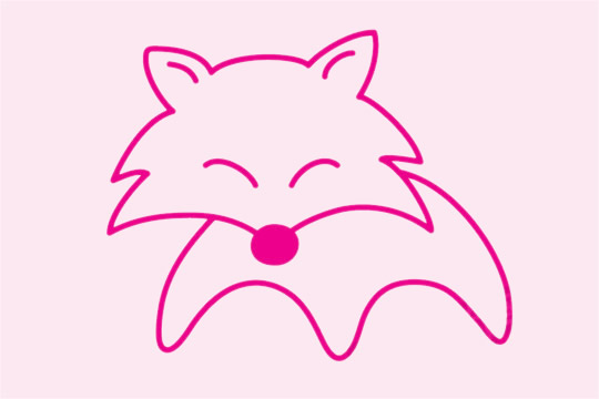 狐狸简笔画的步骤