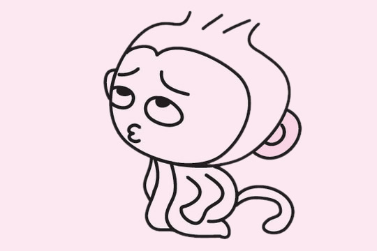 一组关于猴子的简笔画大全