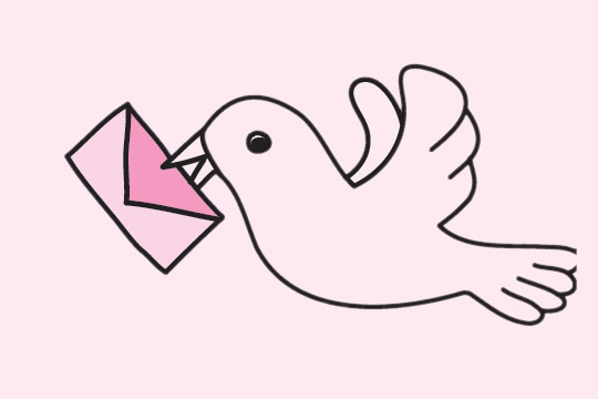 送信的鸽子简笔画(送信的鸽子简笔画图片)