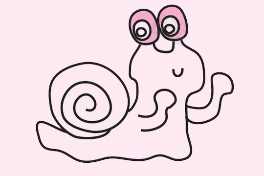 一组关于蜗牛的简笔画大全