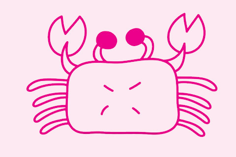 螃蟹简笔画简单步骤(螃蟹 简笔画 简单)