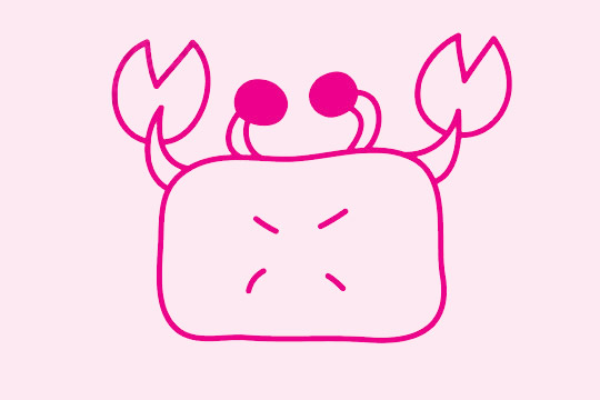 螃蟹简笔画简单步骤