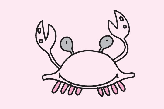 卡通的螃蟹怎么画(卡通画 螃蟹)