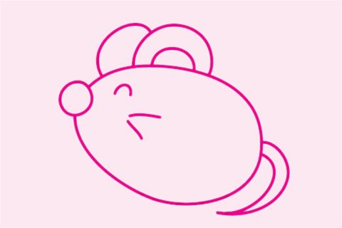 简单好画的老鼠简笔画(最简单的老鼠画法)