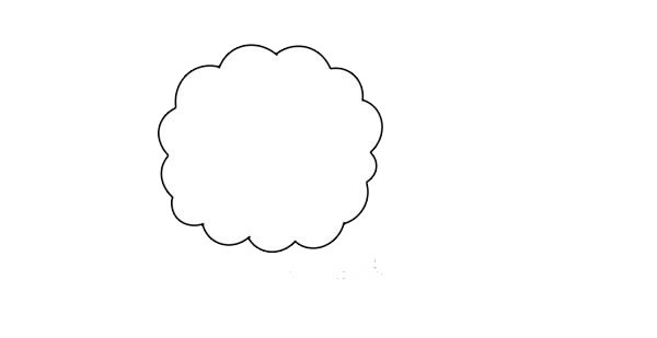 黄色泰迪犬简笔画画法步骤