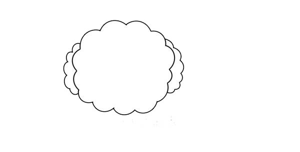 黄色泰迪犬简笔画画法步骤