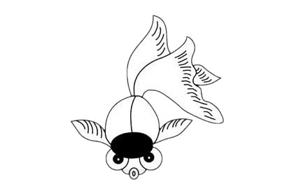 关于金鱼的简笔画(金鱼的简笔画 简单 彩色)