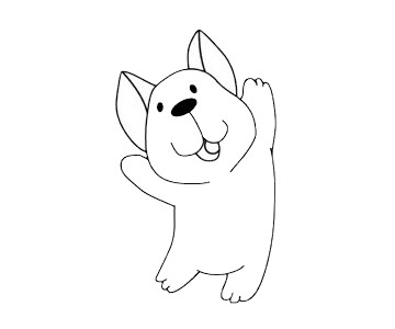 幼儿学画小狗狗简笔画