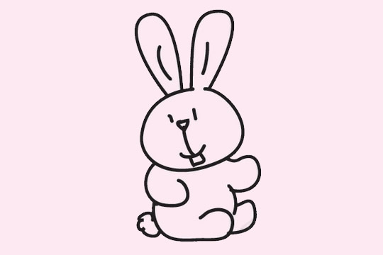 很好画的小兔子(很好画的小兔子图片)