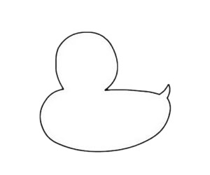 适合幼儿的小鸭子简笔画(幼儿园小鸭子歌曲)