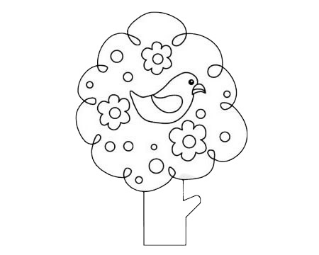 一组关于小鸟的简笔画大全